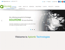 Tablet Screenshot of aplombtek.com
